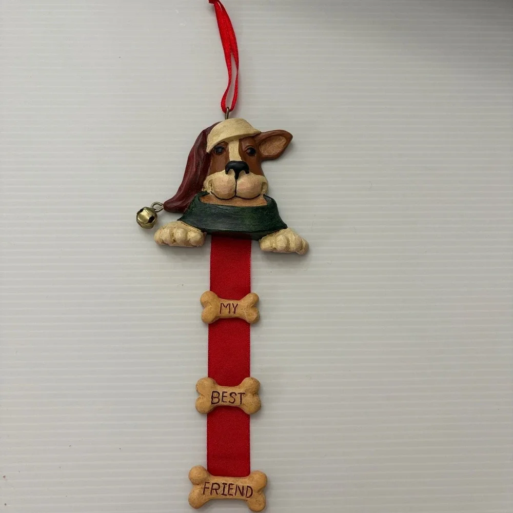 1998 FIGI Basset Hound Christmas Tree Ornament 